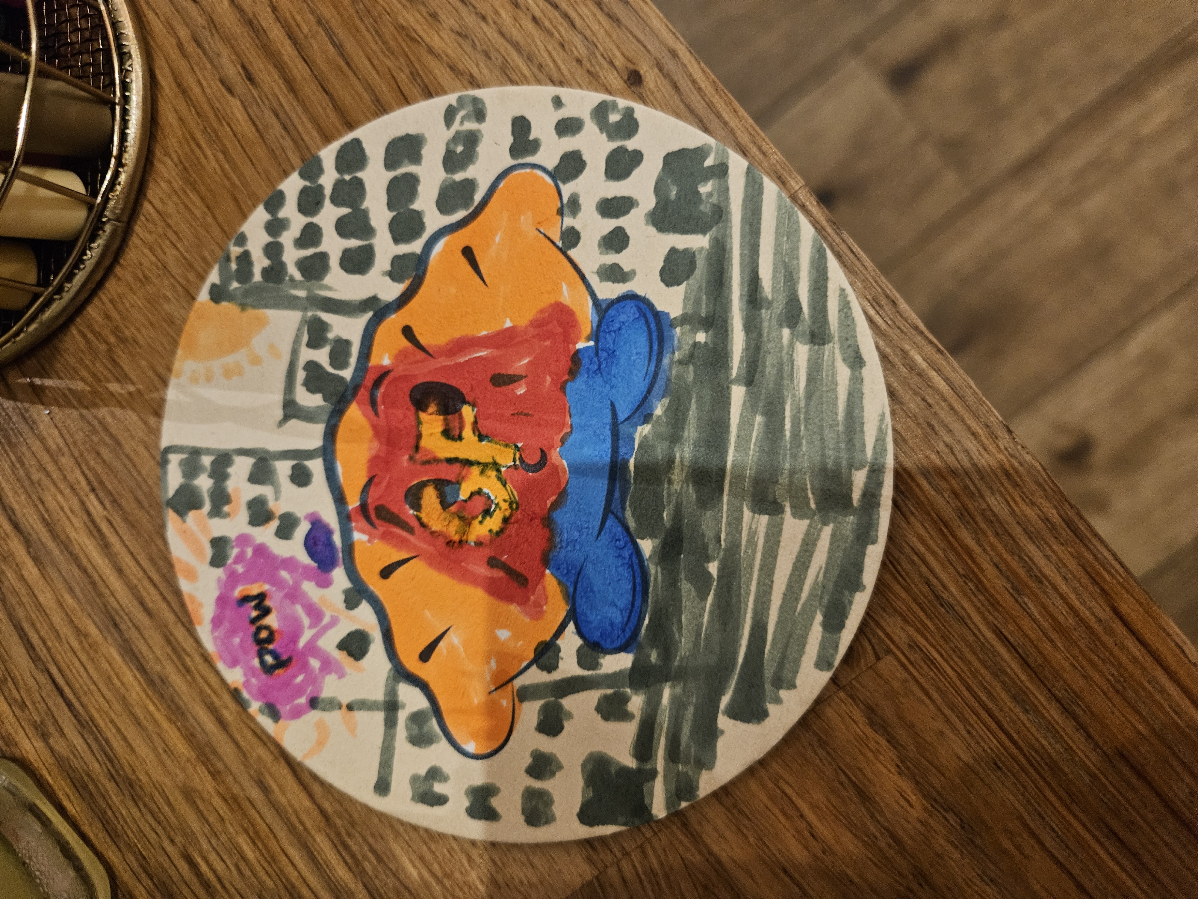 POW! I colored a coaster at Ugly Dumpling, London!! — post-KubeCon EU 2025 treat